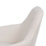 Fauteuil 65 x 65 x 77 cm Tissu Synthétique Beige Métal