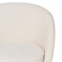 Fauteuil 73 x 61 x 76 cm Tissu Synthétique Bois Crème