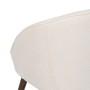 Fauteuil 73 x 61 x 76 cm Tissu Synthétique Bois Crème