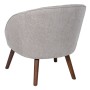 Sillón 73 x 61 x 76 cm Tejido Sintético Gris Madera