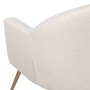 Fauteuil 71 x 72 x 82,5 cm Tissu Synthétique Métal Crème