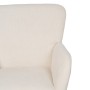 Fauteuil 71 x 69 x 87 cm Tissu Synthétique Métal Crème