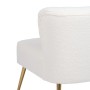 Fauteuil 66 x 65 x 72 cm Tissu Synthétique Métal Blanc