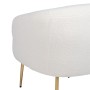 Fauteuil 75 x 70 x 74 cm Tissu Synthétique Métal Blanc