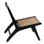 Fauteuil 60,5 x 73,5 x 72,5 cm Naturel Noir Bois Rotin