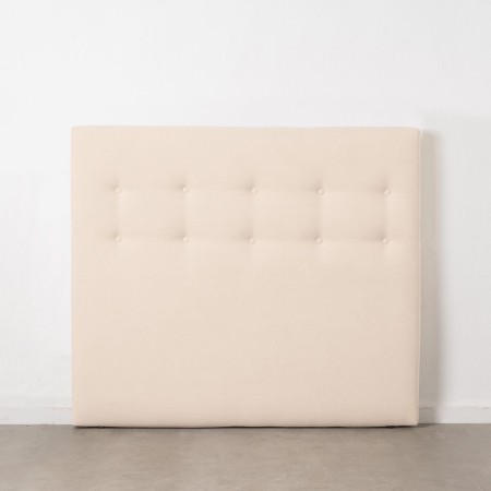 Tête de lit 105 x 8 x 125 cm Tissu Synthétique Crème