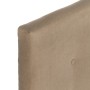 Cabecero de Cama 165 x 8 x 125 cm Tejido Sintético Beige