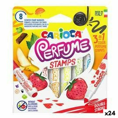 Ensemble de Marqueurs Carioca Perfume Stamps Multicouleur (24 Unités)