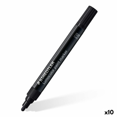 Rotulador permanente Staedtler Lumocolor Negro 2,4 mm (10 Unidades)