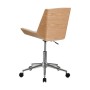 Sillón de Oficina 52 x 54 x 79 cm Natural Blanco