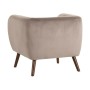 Fauteuil 81 x 73 x 70 cm Tissu Synthétique Bois Taupe