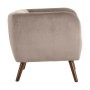 Fauteuil 81 x 73 x 70 cm Tissu Synthétique Bois Taupe