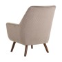 Fauteuil 73 x 79 x 87 cm Tissu Synthétique Bois Taupe