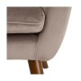 Fauteuil 67 x 67 x 81,5 cm Tissu Synthétique Bois Taupe