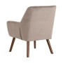 Fauteuil 67 x 67 x 81,5 cm Tissu Synthétique Bois Taupe