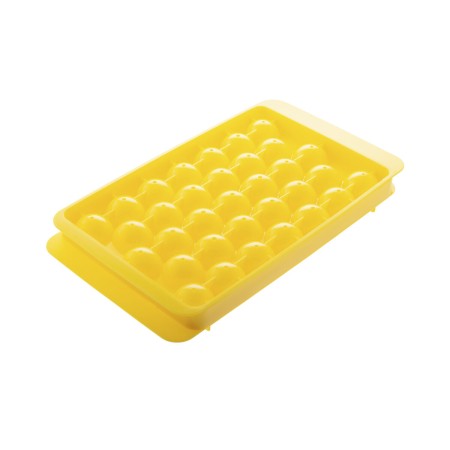 Molde para Cubitos de Hielo Koala 33 Compartimentos 24,5 x 14,5 x 3,5 cm Amarillo Plástico