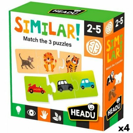 Puzzle Infantil HEADU SImilar (4 Unidades)