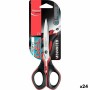 Tijeras Maped Advanced Soft Gel Rojo Negro Acero Inoxidable 17 cm (24 Unidades)