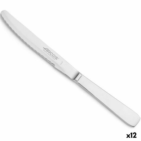 Cuchillo de Postre Arcos Monoblock Plateado 12,5 cm Acero Inoxidable (12 Unidades)