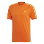 T-shirt à manches courtes homme Adidas 3 Stripes Orange