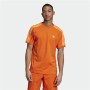 Camiseta de Manga Corta Hombre Adidas 3 Stripes Naranja