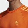 Camiseta de Manga Corta Hombre Adidas 3 Stripes Naranja