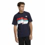 Camiseta de Manga Corta Hombre Adidas Ripple Azul oscuro