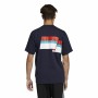 Camiseta de Manga Corta Hombre Adidas Ripple Azul oscuro