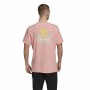 Camiseta de Manga Corta Hombre Adidas Frontback Rosa