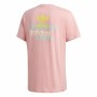 Camiseta de Manga Corta Hombre Adidas Frontback Rosa