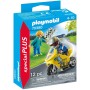Playset Playmobil 70380A Motocyclette Carrières 70380 (12 pcs)