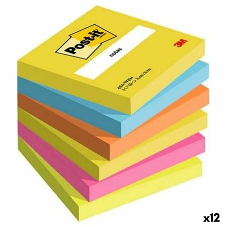 Bloc de Notes Post-it 76 x 76 mm Multicouleur 100 Volets (12 Unités)