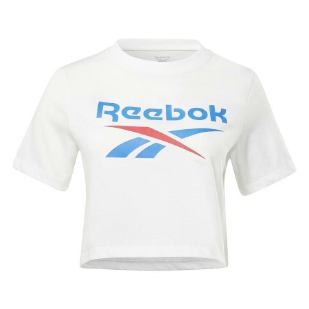 T-shirt à manches courtes femme Reebok RI BL CROP TEE HT6207 Blanc