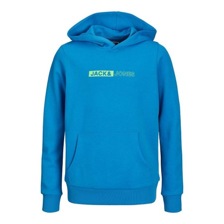 Sweat-shirt Enfant Jack & Jones JJNEO HOOD JNR 12225210 Bleu