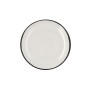 Plato Llano Ariane Vital Filo Cerámica Blanco Ø 27 cm (6 Unidades)
