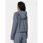 Sudadera con Capucha Mujer 4F Gris