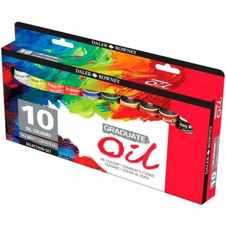 Set de pintura Daler Rowney Graduate Oil 10 Piezas Pintura al óleo Multicolor 38 ml