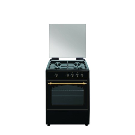 Cocina de Gas Vitrokitchen RU6060N   NAT 64 L 60 cm Antracita