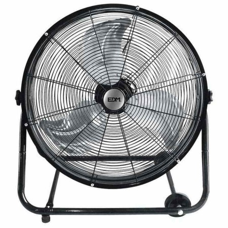 Ventilateur de Sol EDM Avec des roues Ø 60 x 70 cm Noir 180 W