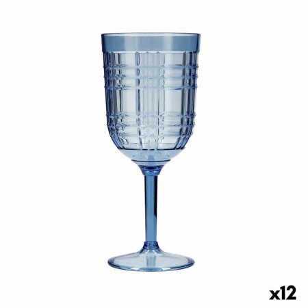 verre de vin Quid Viba Bleu Plastique 420 ml 12 Unités (Pack 12x)