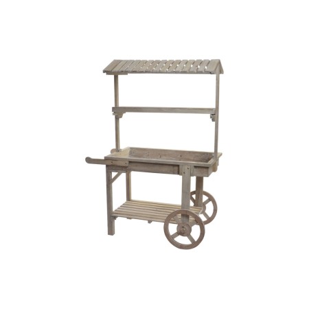 Chariot de Jardin DKD Home Decor 95 x 44 x 130 cm Sapin Marron Clair