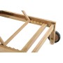 Tumbona DKD Home Decor Marrón Con ruedas 165 x 60 x 85 cm Natural (165 x 60 x 85 cm)