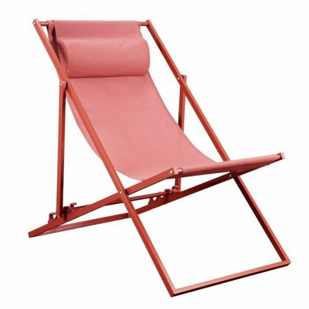 Chaise longue Rouge Pliable