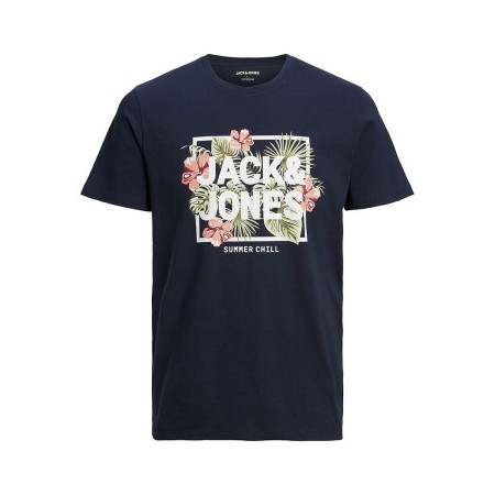 T-shirt à manches courtes homme JJBECS SHAPE TEE Jack & Jones 12224688 Blue marine