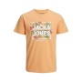T-shirt à manches courtes homme JJBECS SHAPE TEE Jack & Jones 12224688 Orange