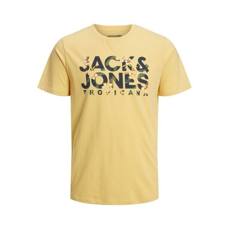 T-shirt à manches courtes homme JJBECS SHAPE TEE Jack & Jones 12224688 Jaune