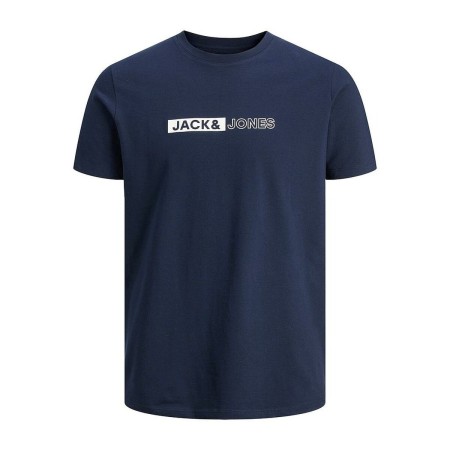 Camiseta de Manga Corta Hombre JJNEO TEE SS CREW Jack & Jones 12221946 Azul marino