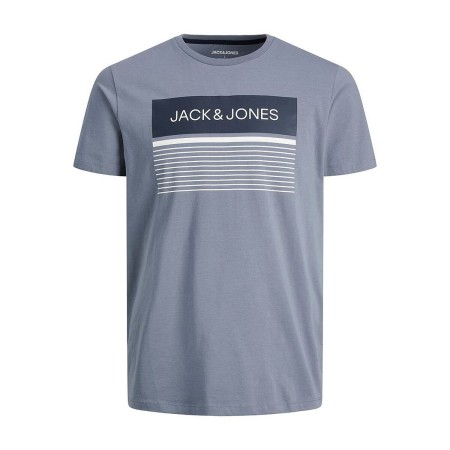 Camiseta de Manga Corta Hombre JJTRAVIS TEE SS CREW Jack & Jones 12221009 Azul