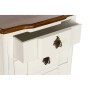 Table de Nuit DKD Home Decor S3022429 48 x 36 x 65 cm Blanc Marron Clair Bois de paulownia