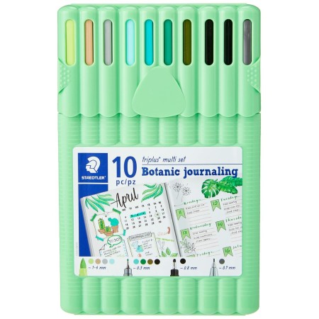 Marqueur permanent Staedtler Botanic journalist Vert 10 Pièces (Reconditionné A+)